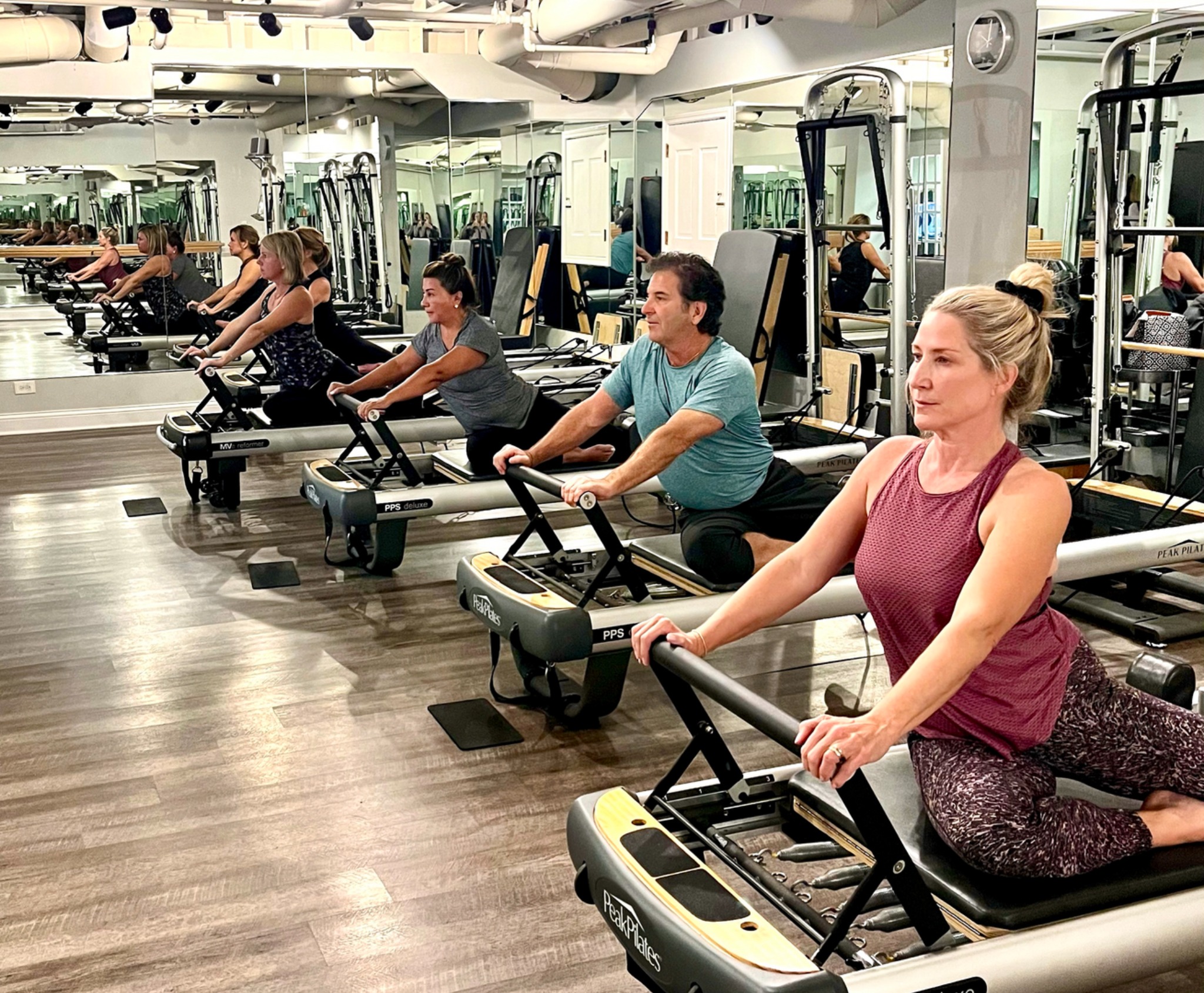 Reformer Pilates class